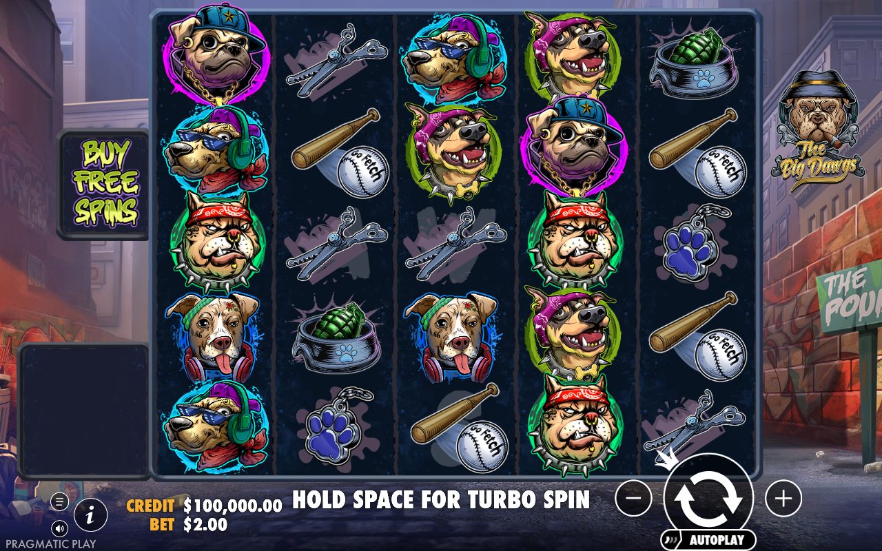 The Big Dawgs base game reels