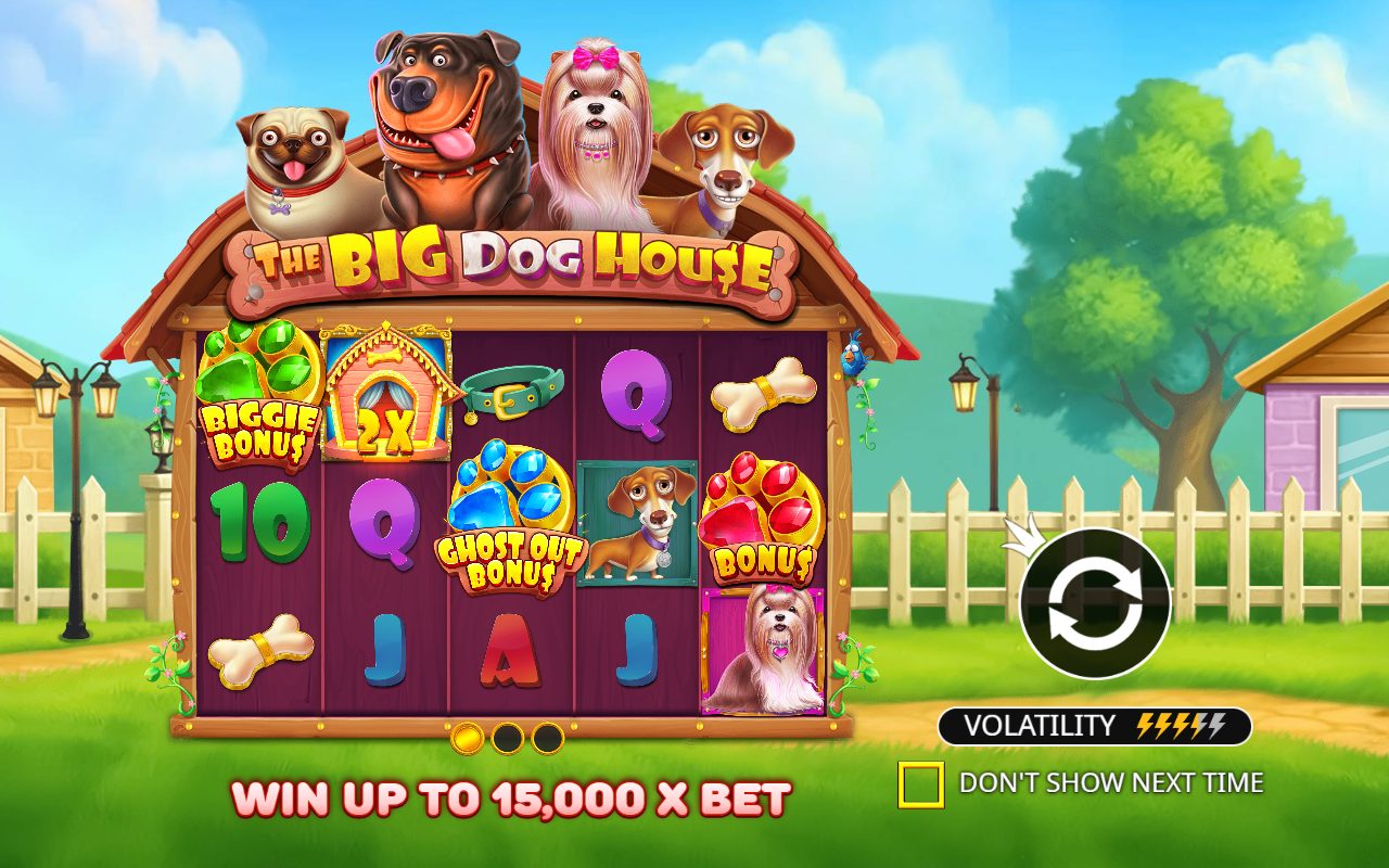 The Big Dog House base game reels