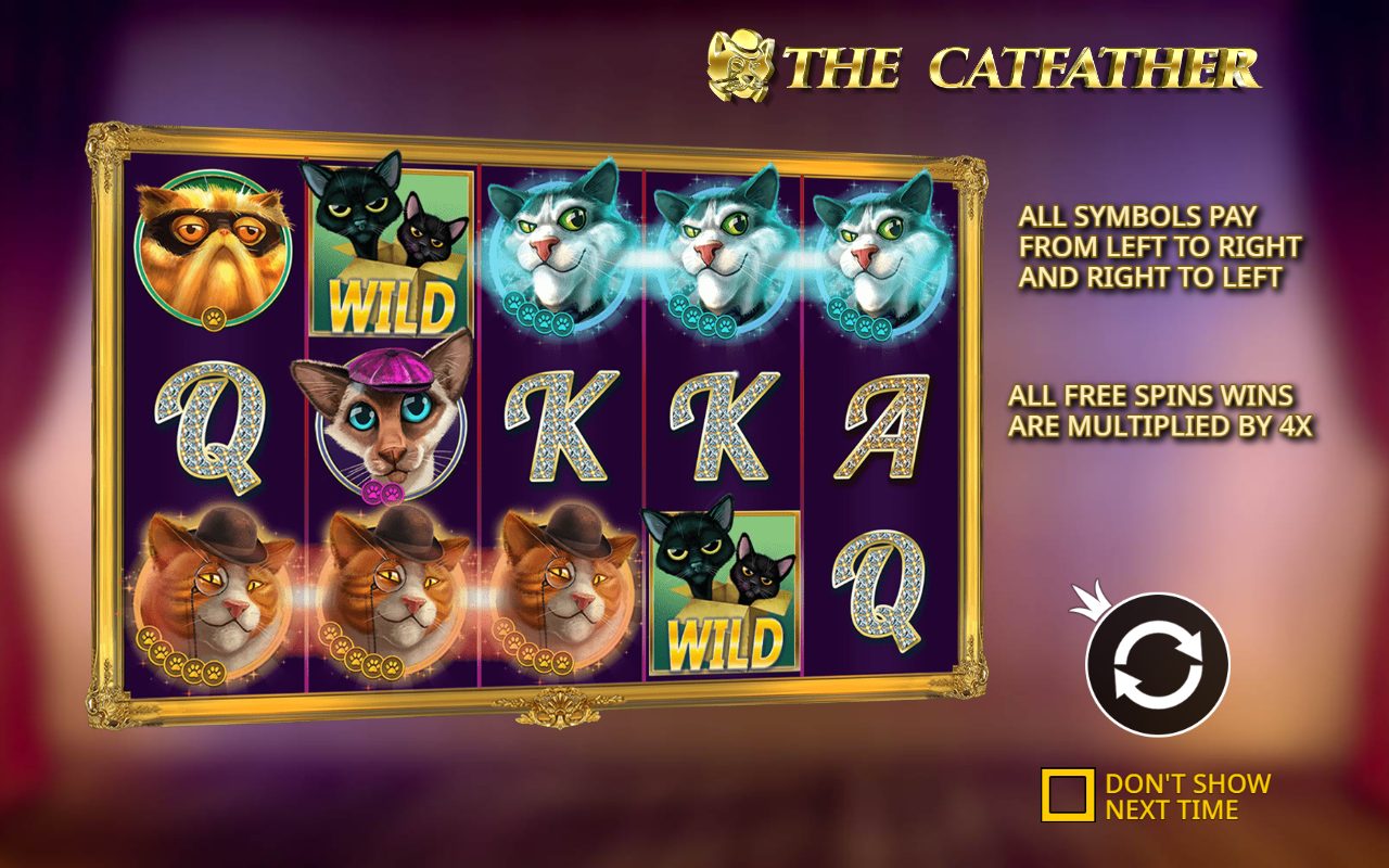 The Catfather game lobby / feature intro