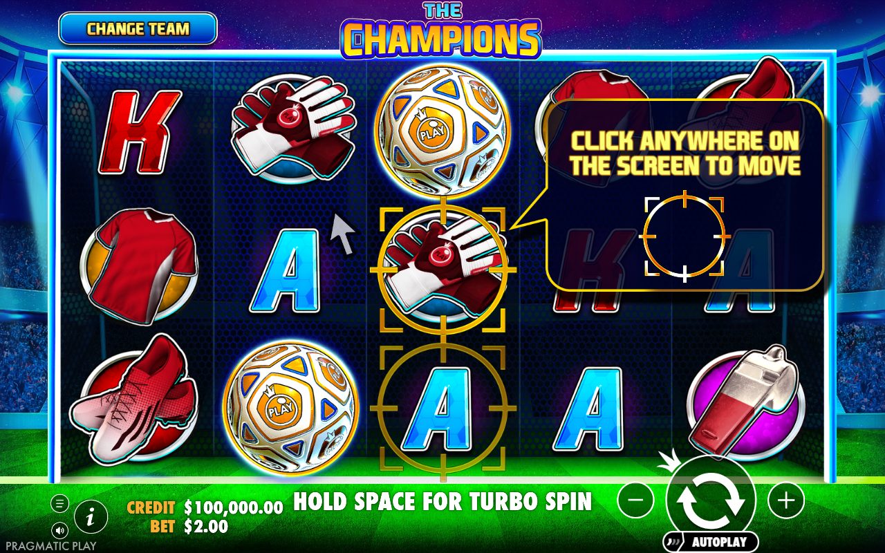 The Champions base game reels
