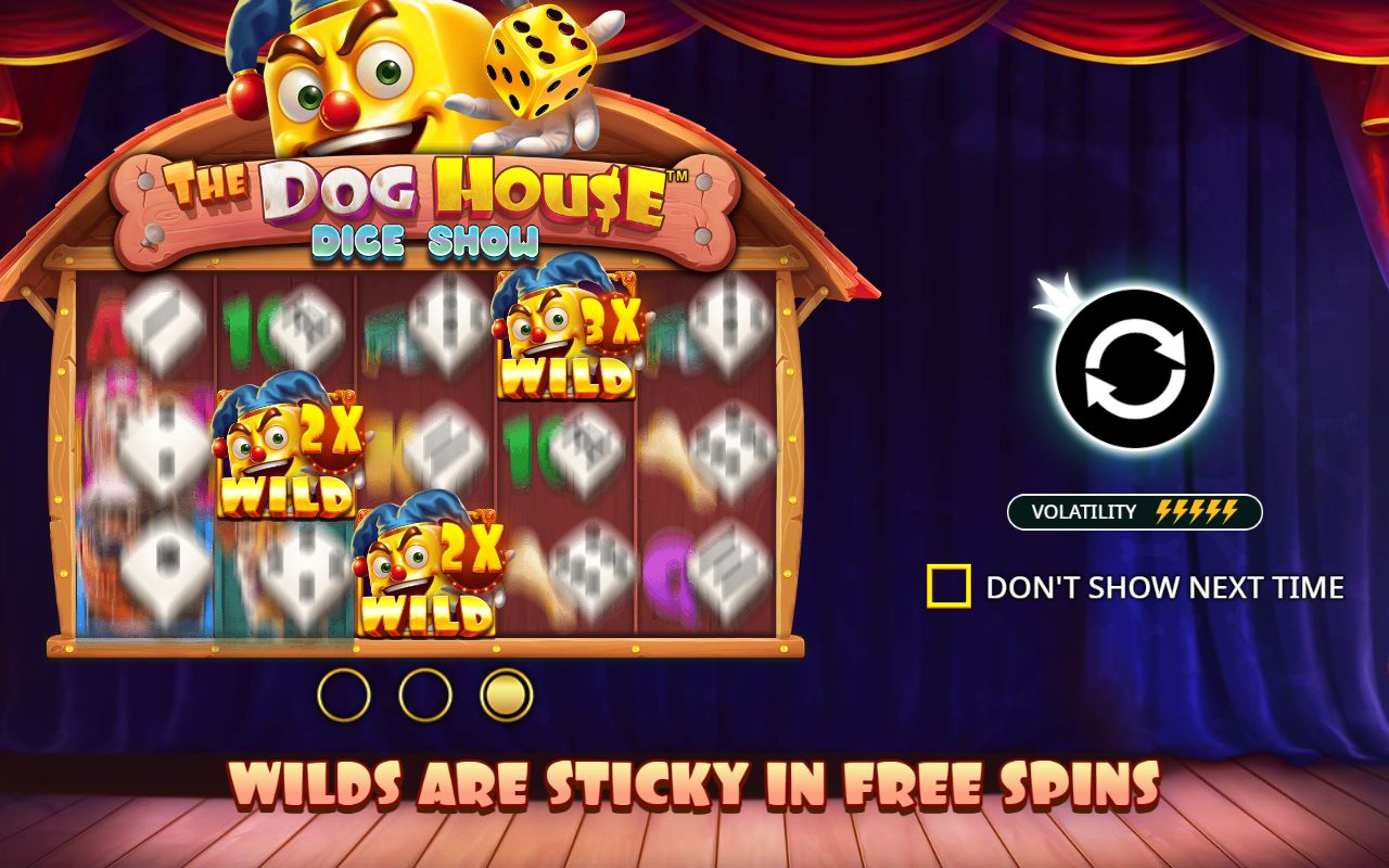 The Dog House Dice Show game lobby / feature intro
