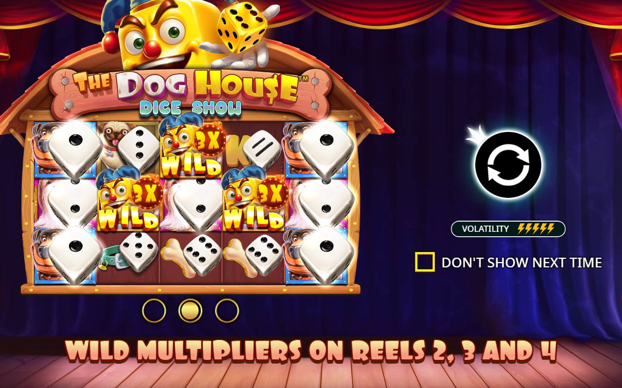 The Dog House Dice Show base game reels