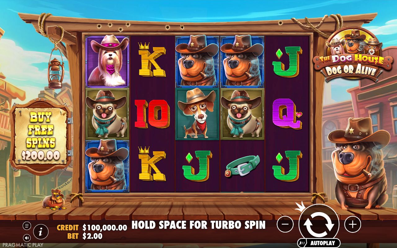 The Dog House - Dog or Alive base game reels