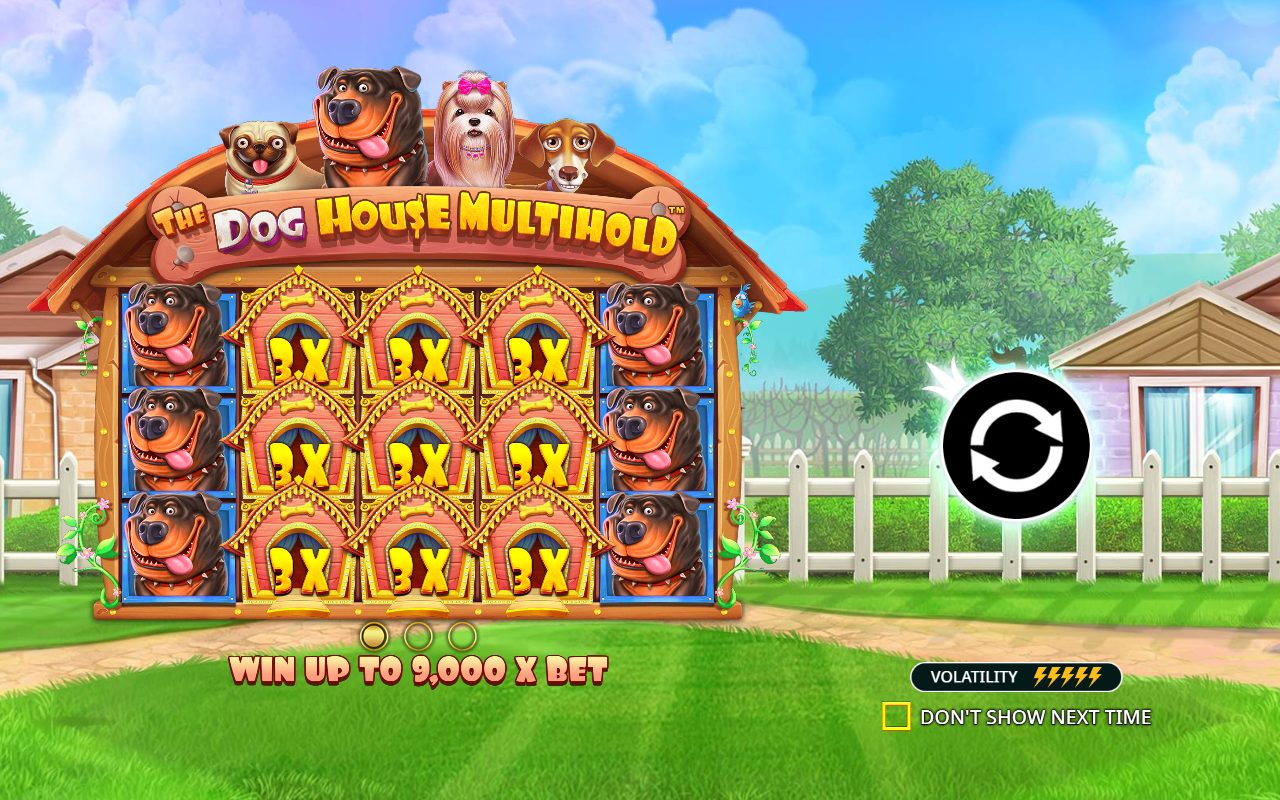 The Dog House Multihold game lobby / feature intro