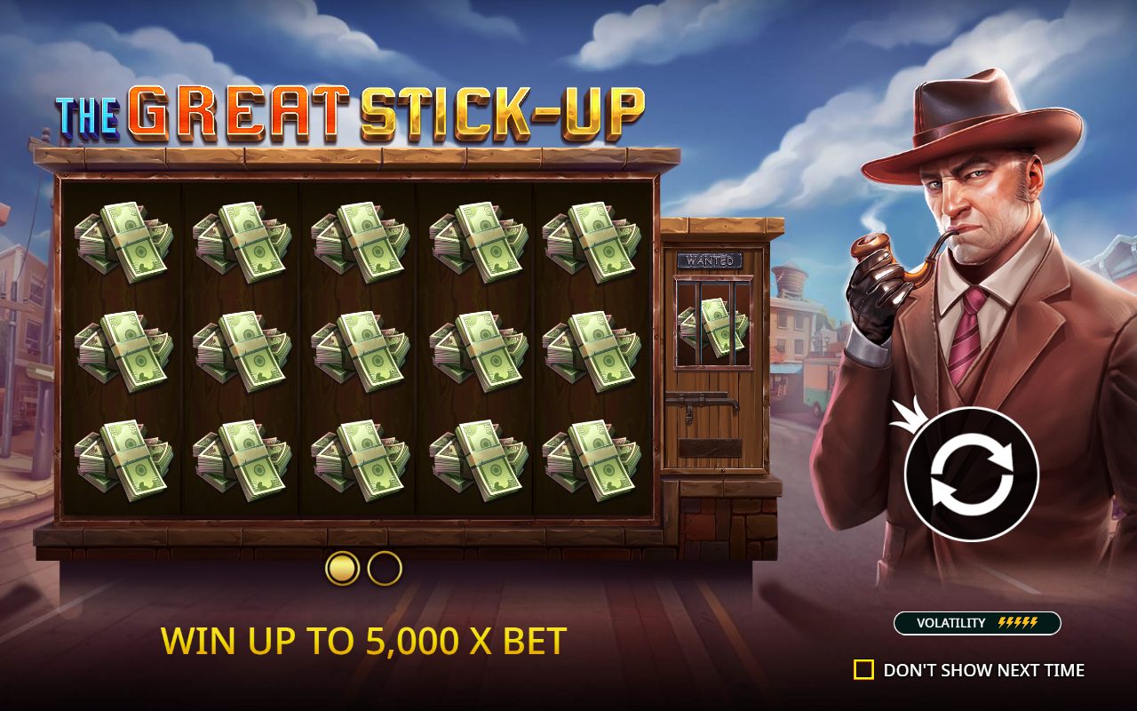 The Great Stick-Up game lobby / feature intro