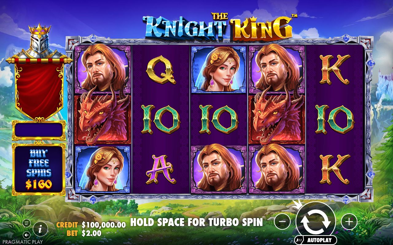 The Knight King game lobby / feature intro