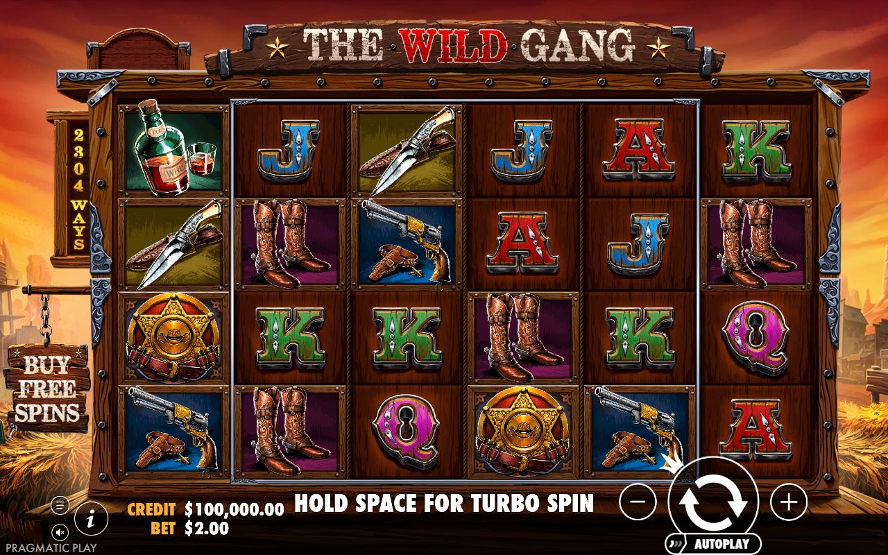 The Wild Gang game lobby / feature intro