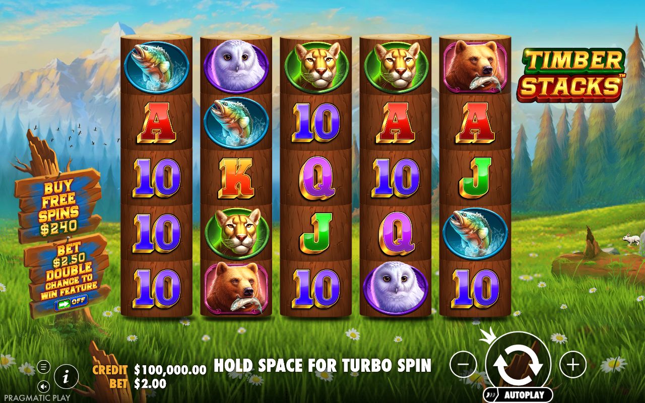 Timber Stacks game lobby / feature intro