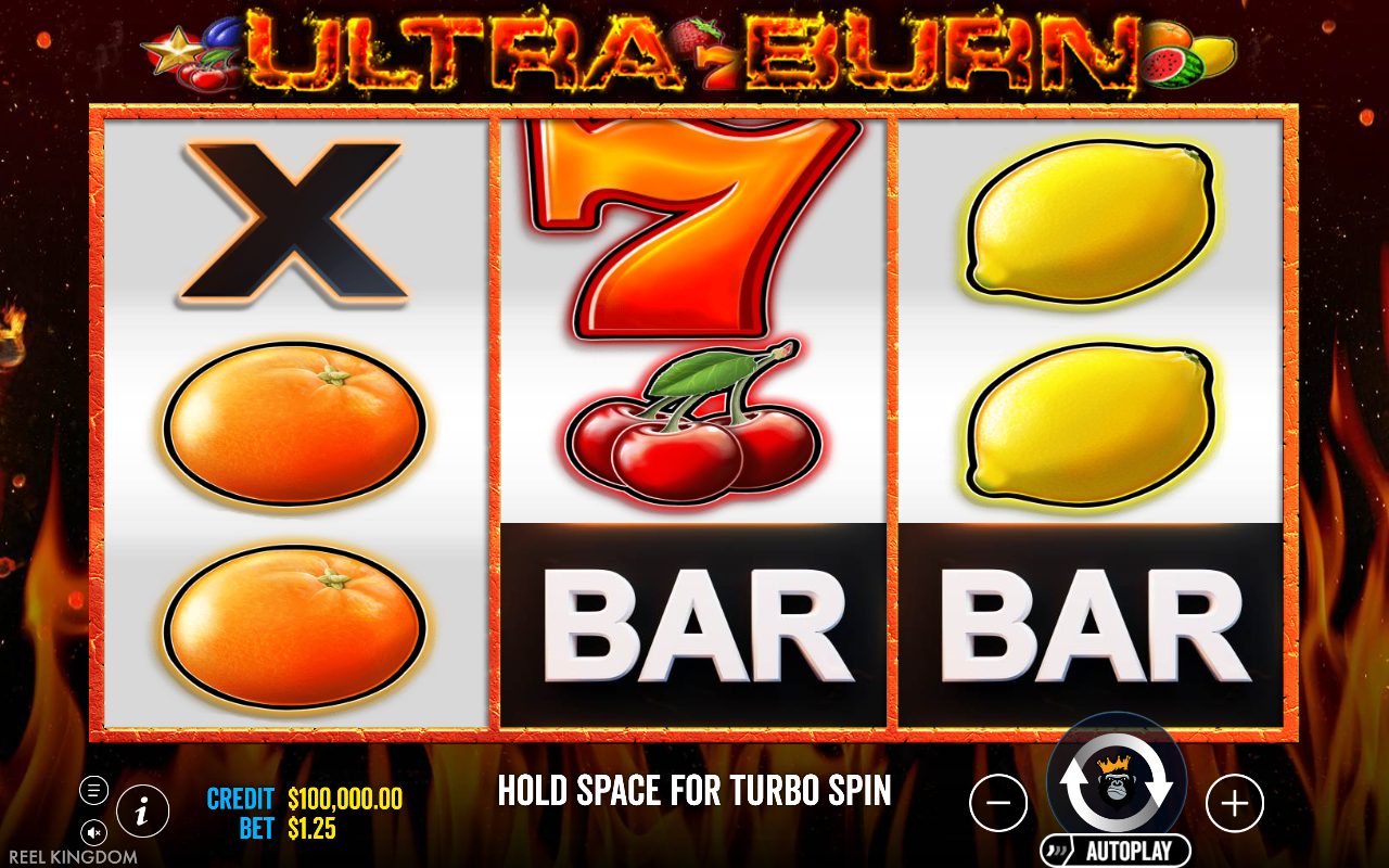 Ultra Burn game lobby / feature intro