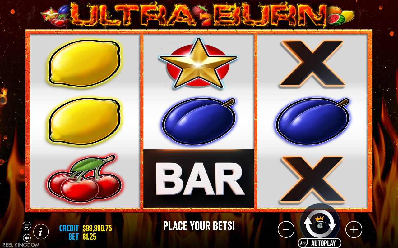 Ultra Burn base game reels