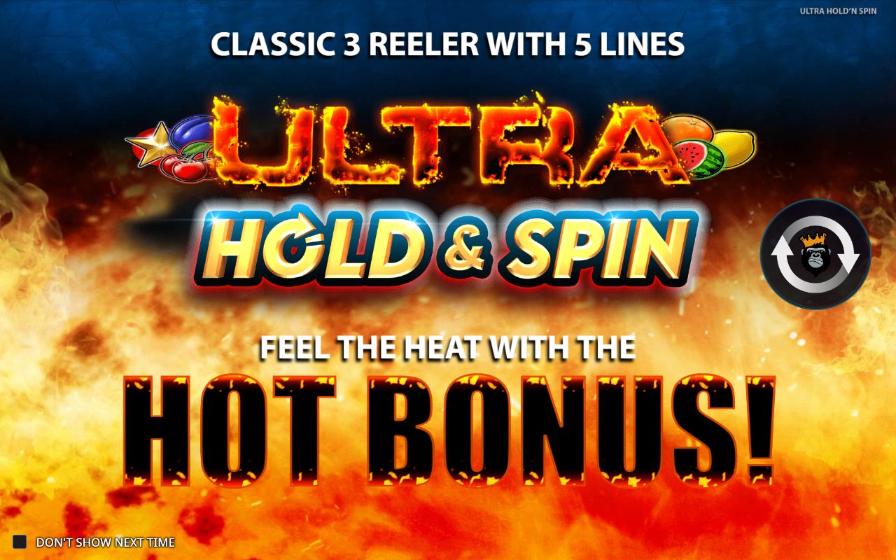 Ultra Hold & Spin game lobby / feature intro