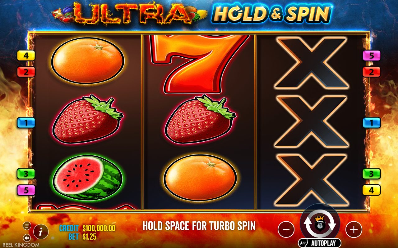 Ultra Hold & Spin base game reels