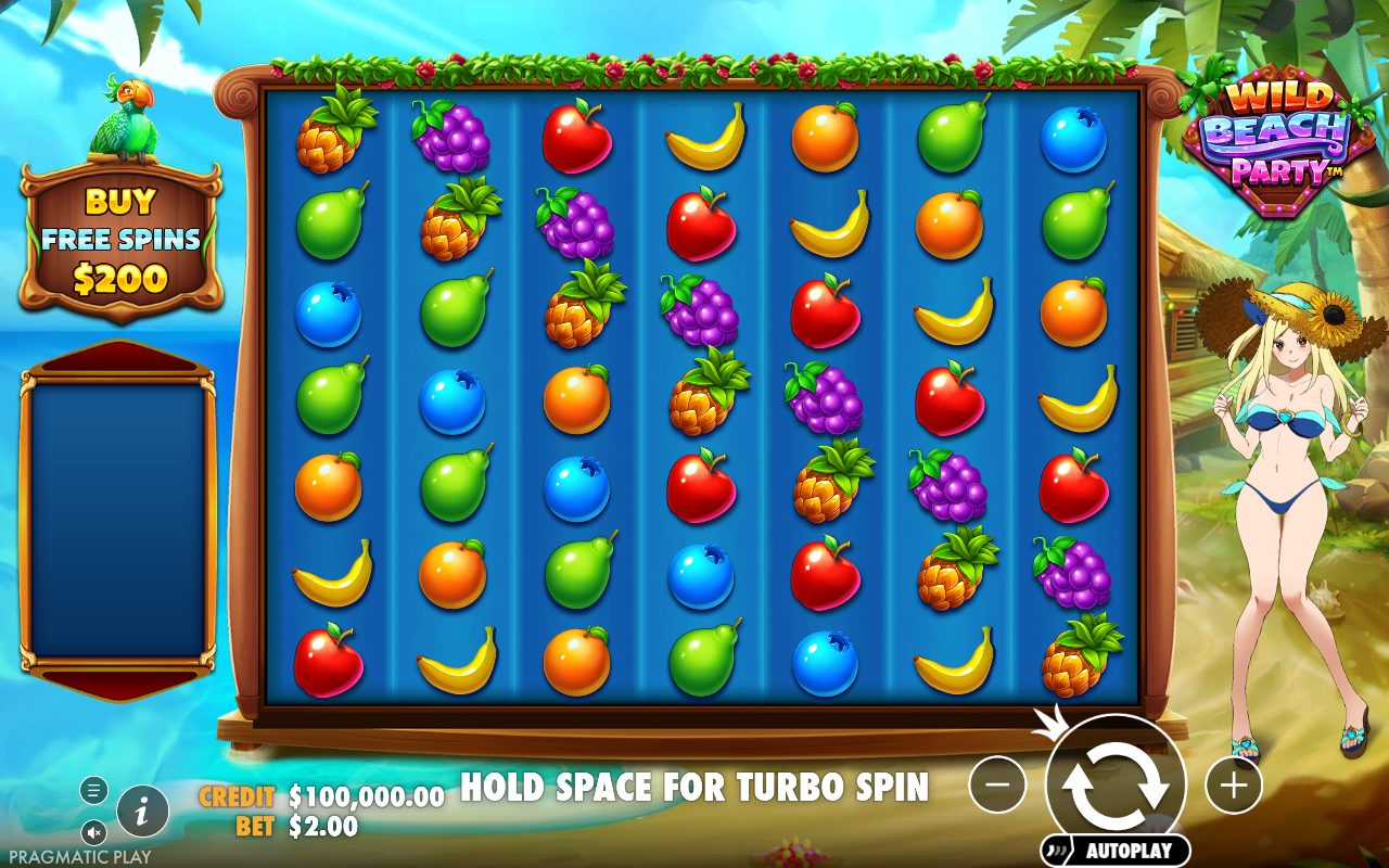 Wild Beach Party game lobby / feature intro