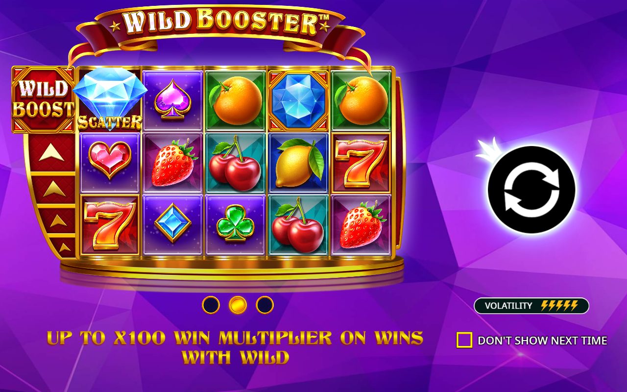 Wild Booster game lobby / feature intro