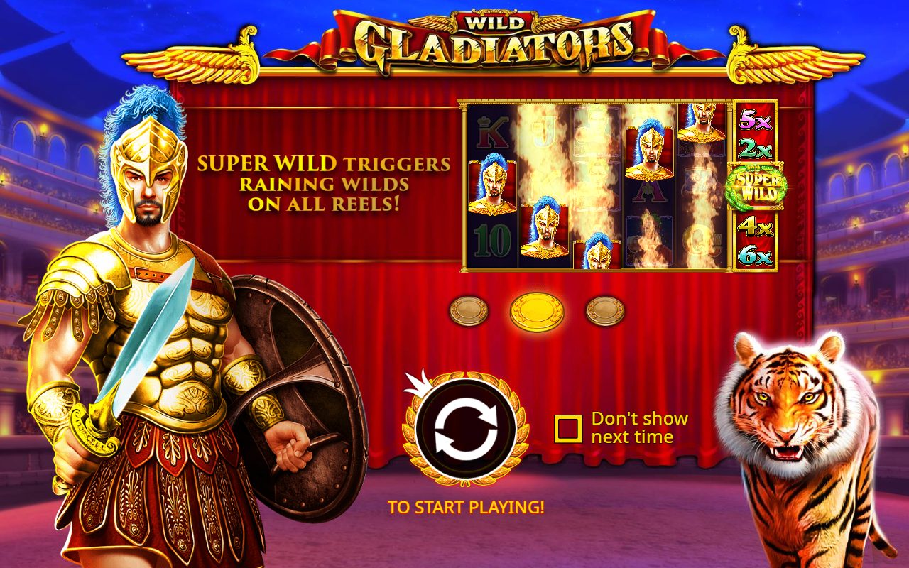 Wild Gladiators game lobby / feature intro