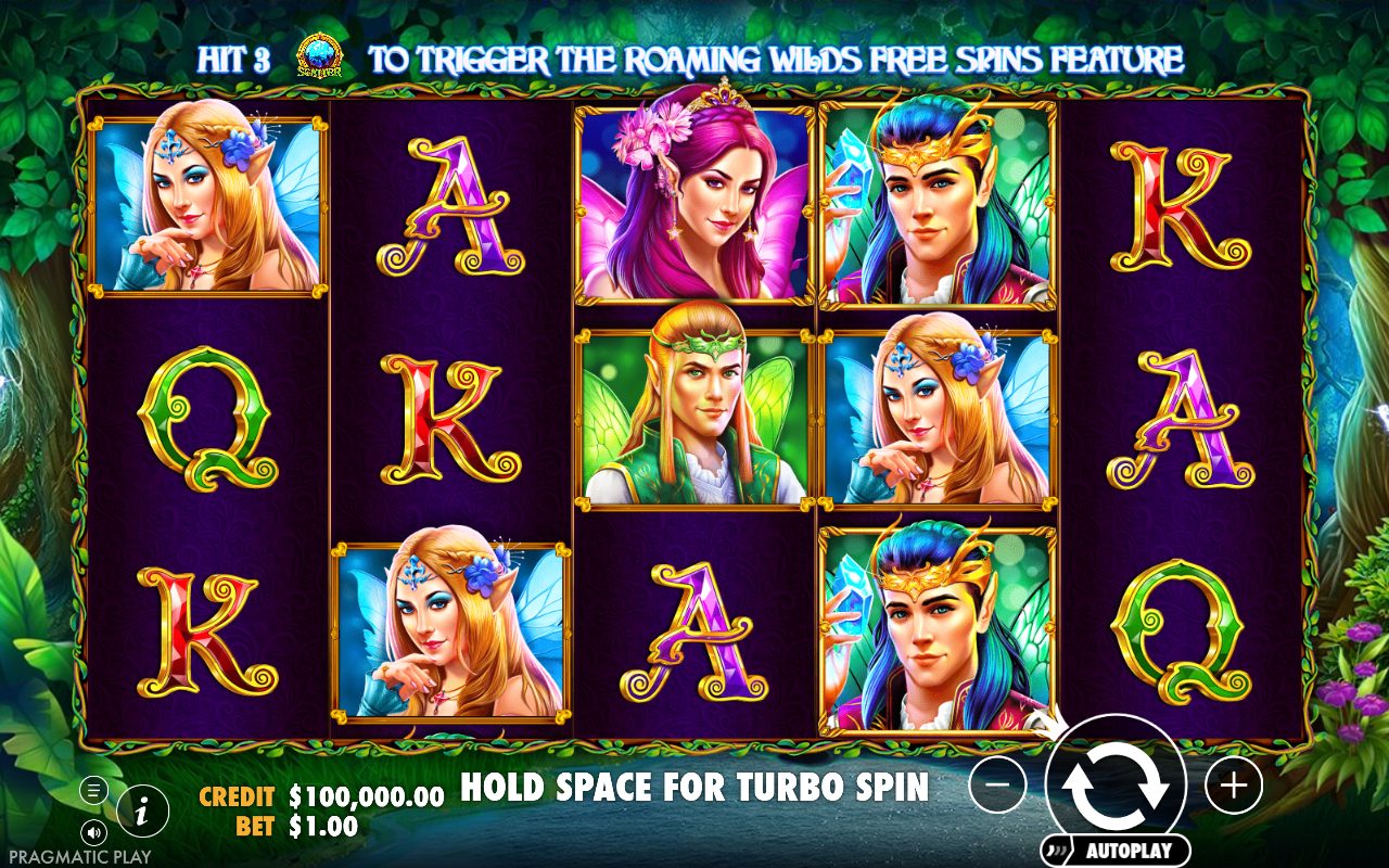 Wild Pixies base game reels