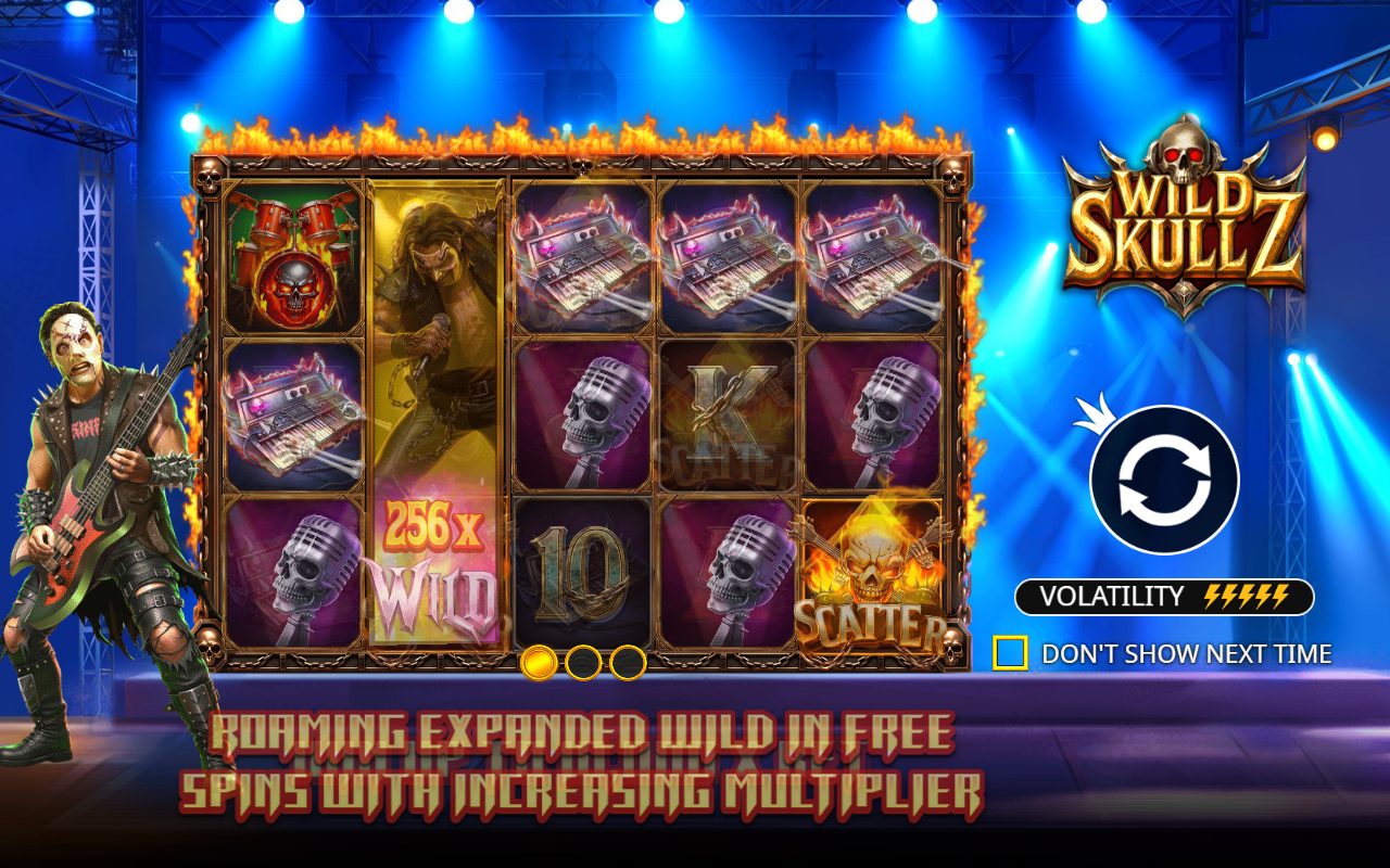 Wild Skullz game lobby / feature intro