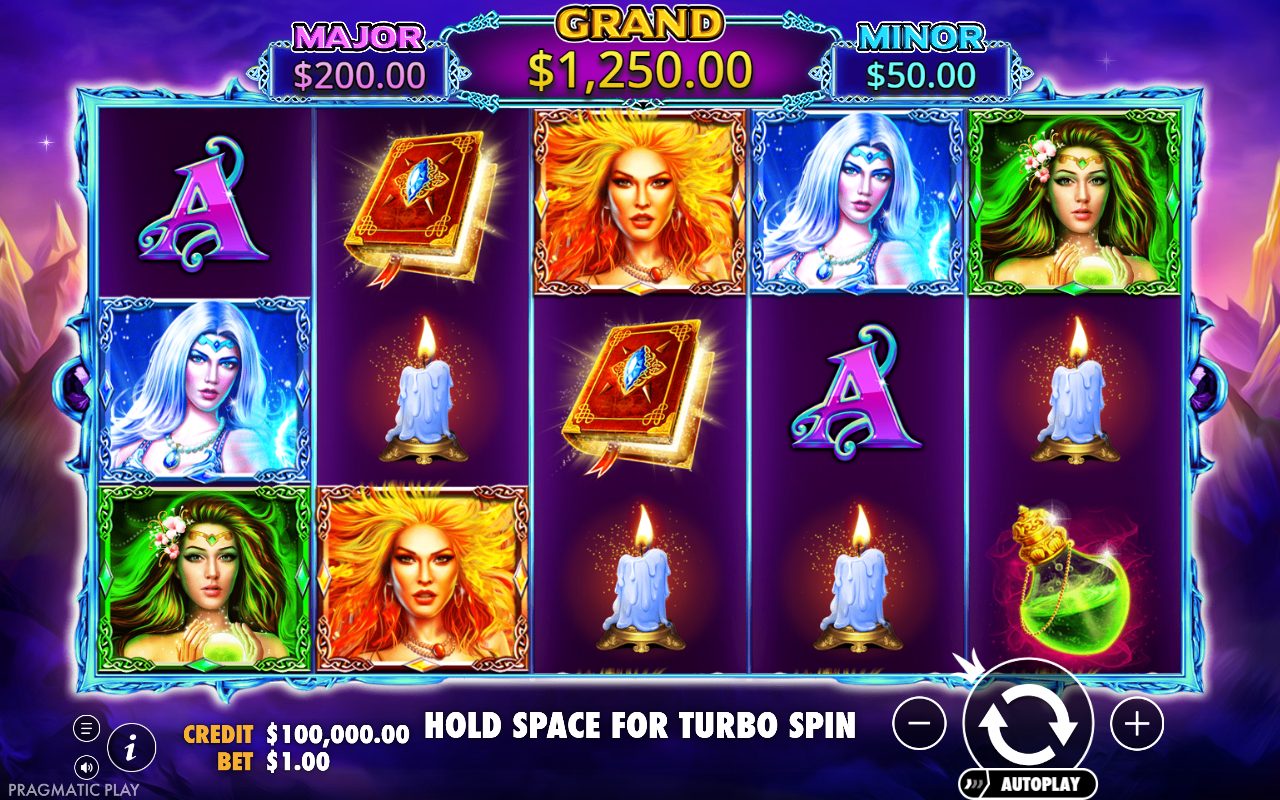 Wild Spells base game reels