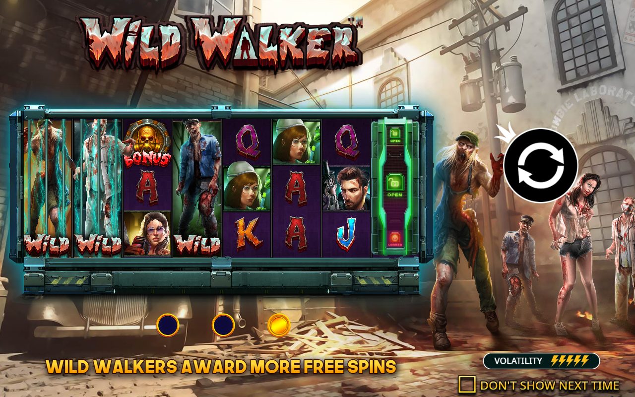 Wild Walker base game reels