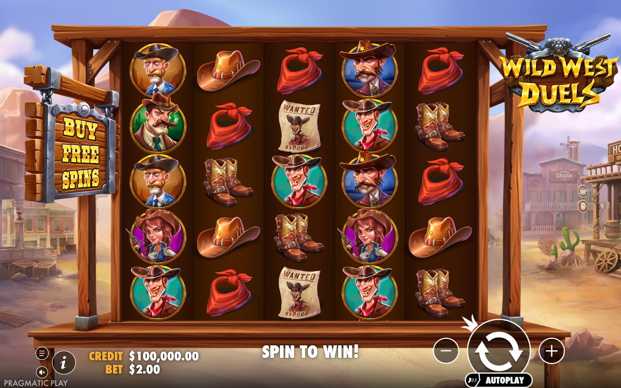 Wild West Duels game lobby / feature intro