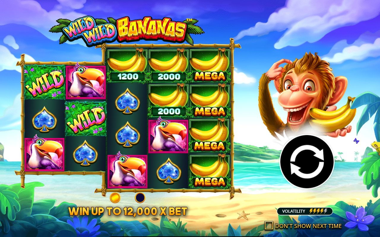 Wild Wild Bananas game lobby / feature intro