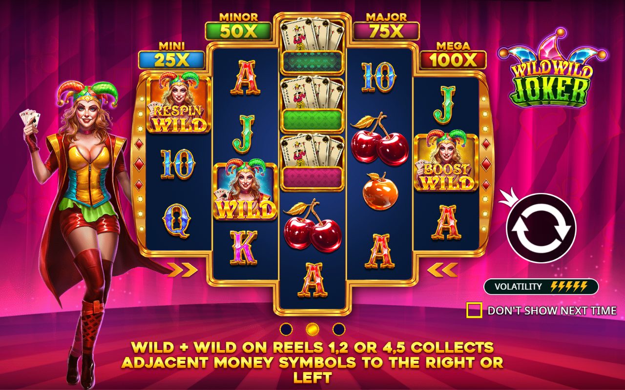 Wild Wild Joker game lobby / feature intro