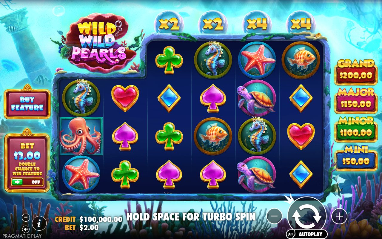 Wild Wild Pearls base game reels