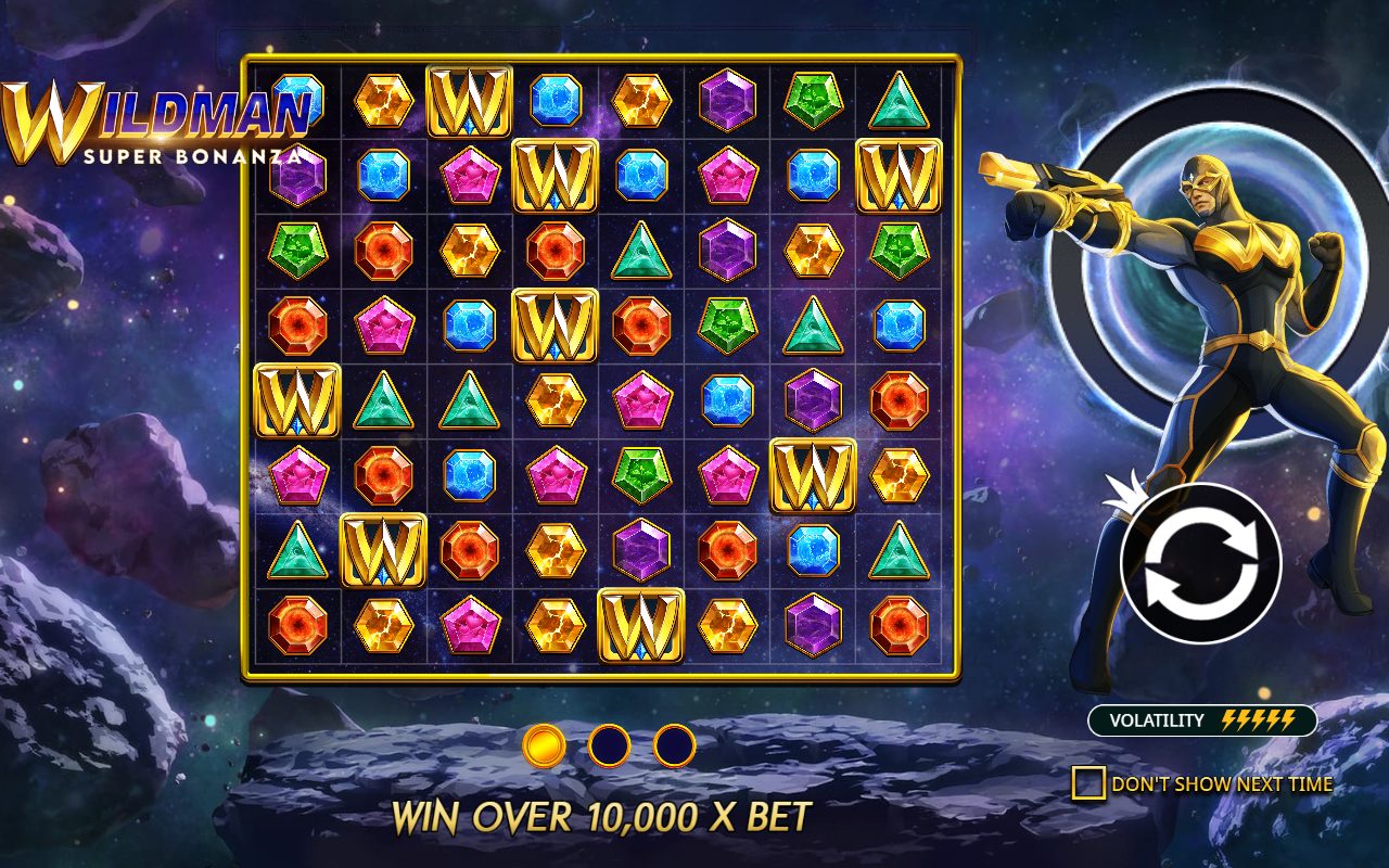 Wildman Super Bonanza base game reels