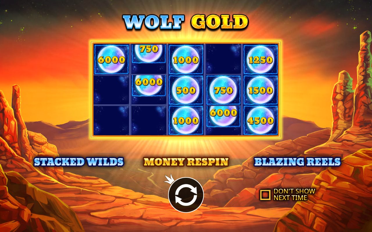 Wolf Gold game lobby / feature intro