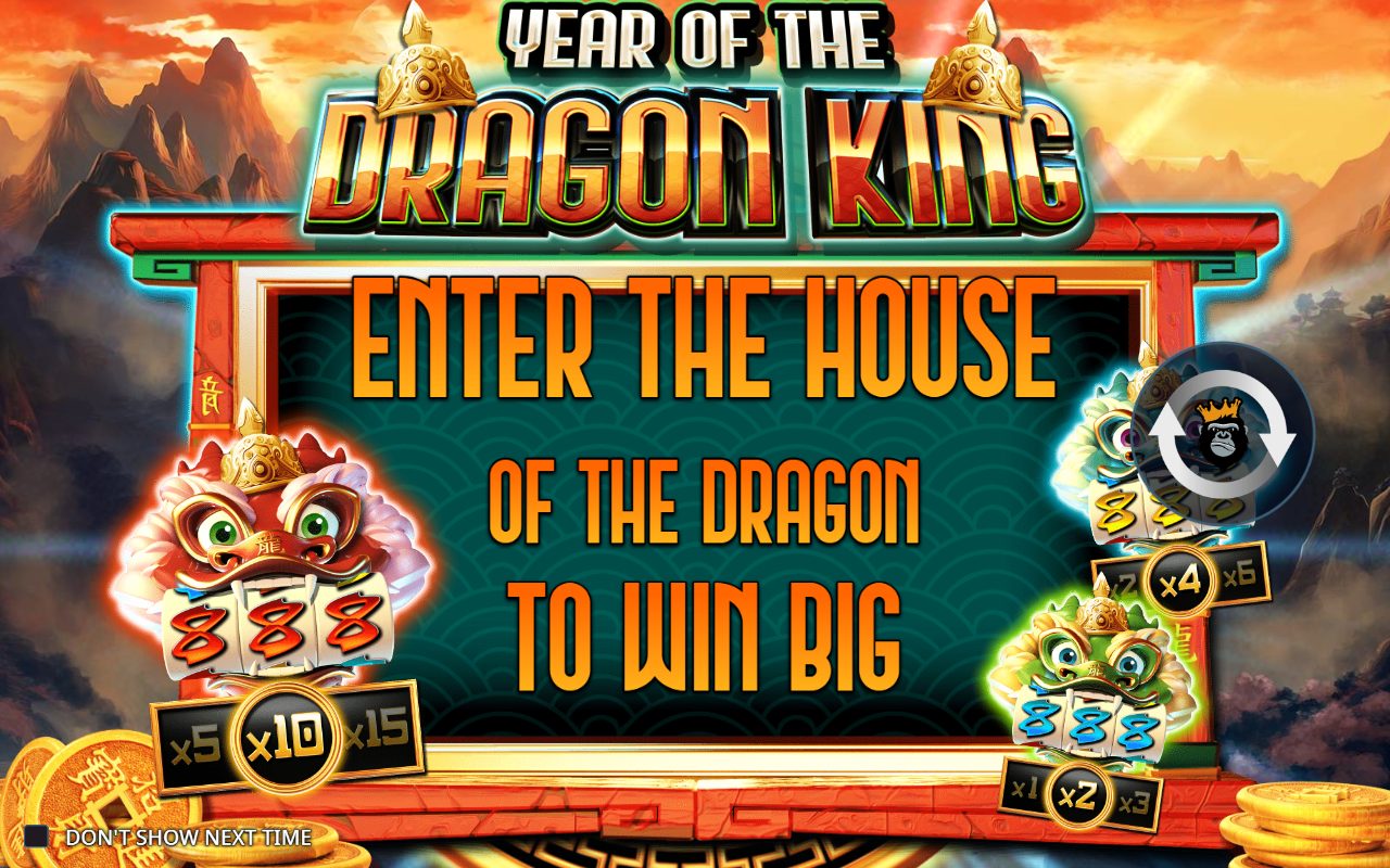 Year of the Dragon King game lobby / feature intro