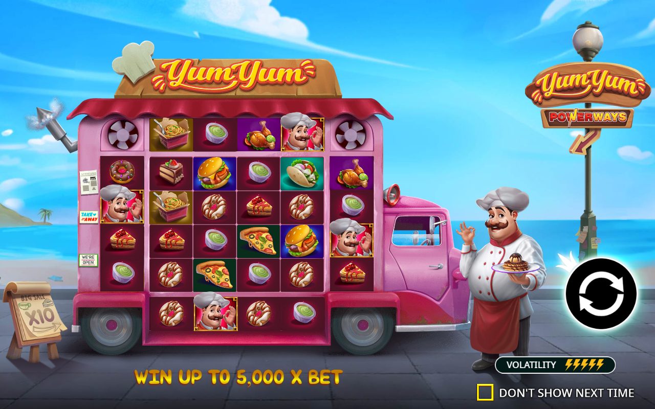 Yum Yum Powerways game lobby / feature intro