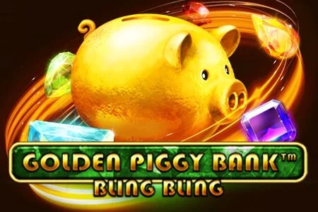 Golden Piggy Bank Bling Bling slot artwork