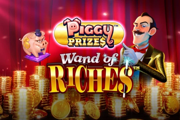 Piggy Prizes Wand of Riches slot artwork