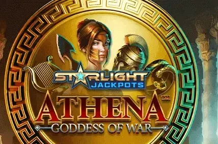 Starlight Jackpots Athena Goddess of War slot artwork